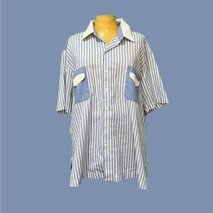 🤍💙Vintage Pinstripe Shirt💙🤍